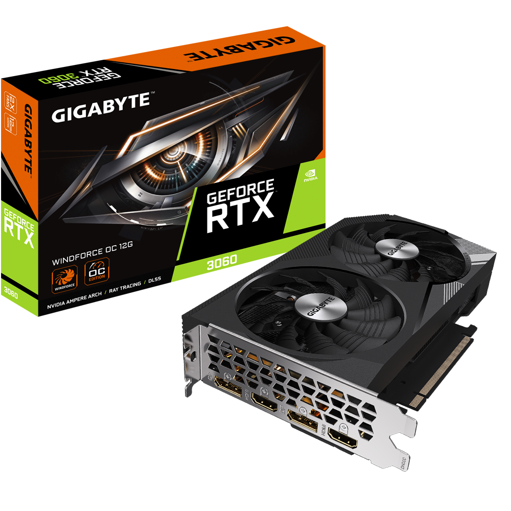 Tarjeta Grafica Gigabyte GeForce RTX 3060 Windforce OC 12G